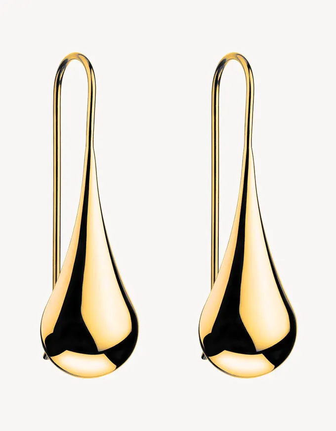 Weeping Woman Earrings Gold