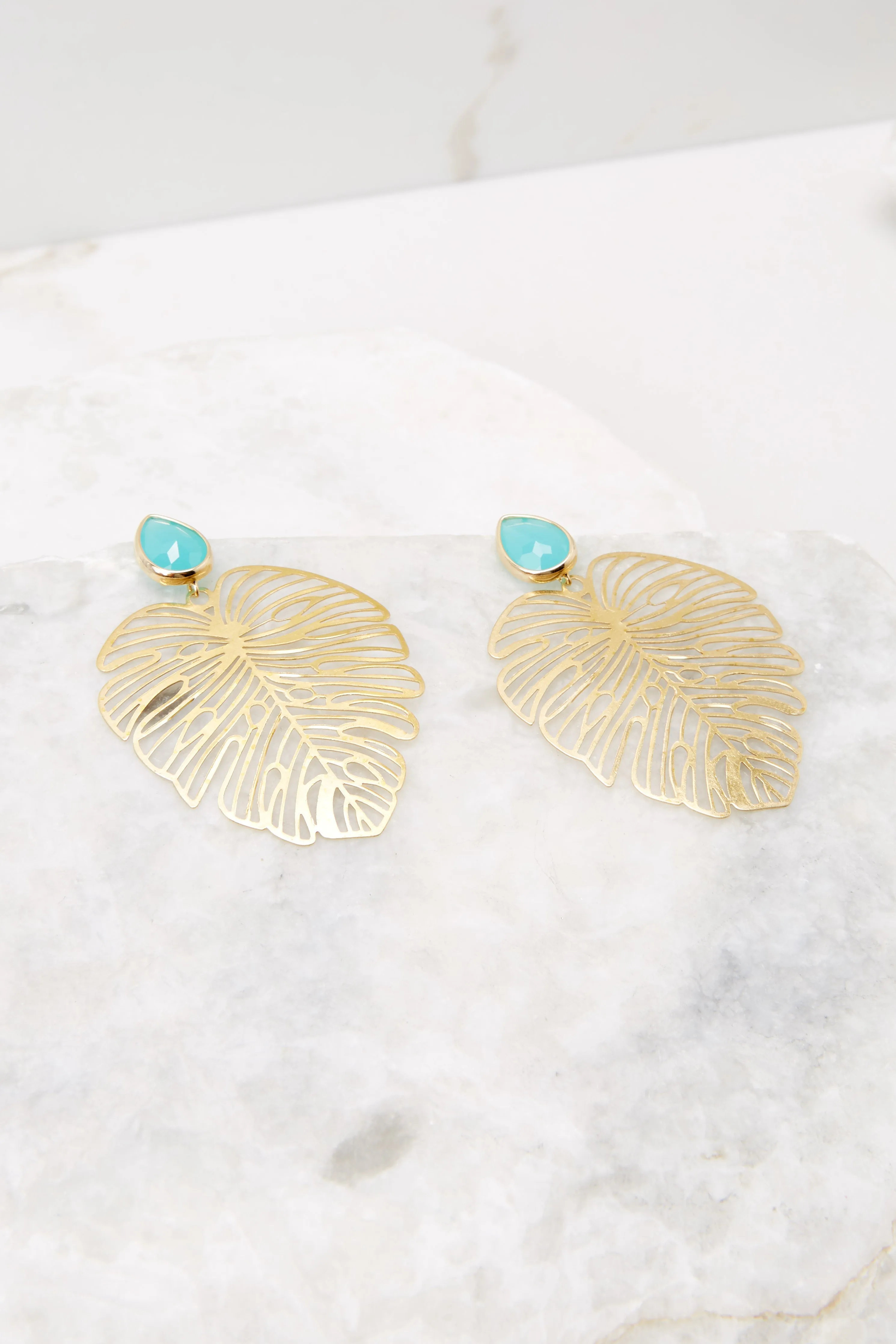 With An Accent Turquoise Earrings