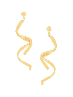 Yellow Chimes Dangler Earrings for Women | Fashion Golden Women Earrings | Gold Plated Long Earrings for Women | Birthday Gift for Girls Anniversary Gift for Wife